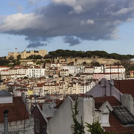 Terrace View In Chiado Lisbon